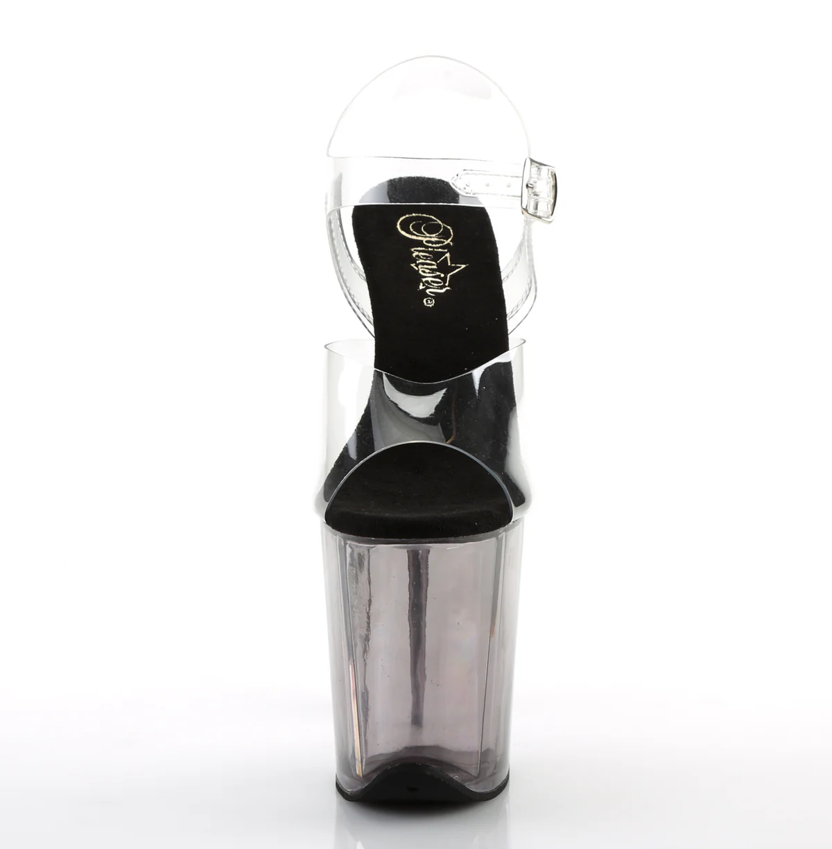 Clear Smoke 8 Inch Platform Dancer Pole Heels - Pleaser FLAMINGO-808T - Image 2
