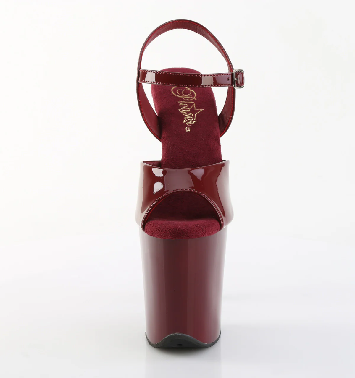 Burgundy 8 Inch Fetish Dancers Pole Heels - Pleaser FLAMINGO-809 - Image 2