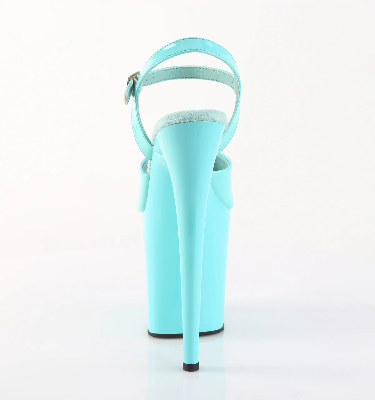 Aqua Patent 8 Inch Sexy Platform Pole Heels - Pleaser FLAMINGO-809 - Image 4