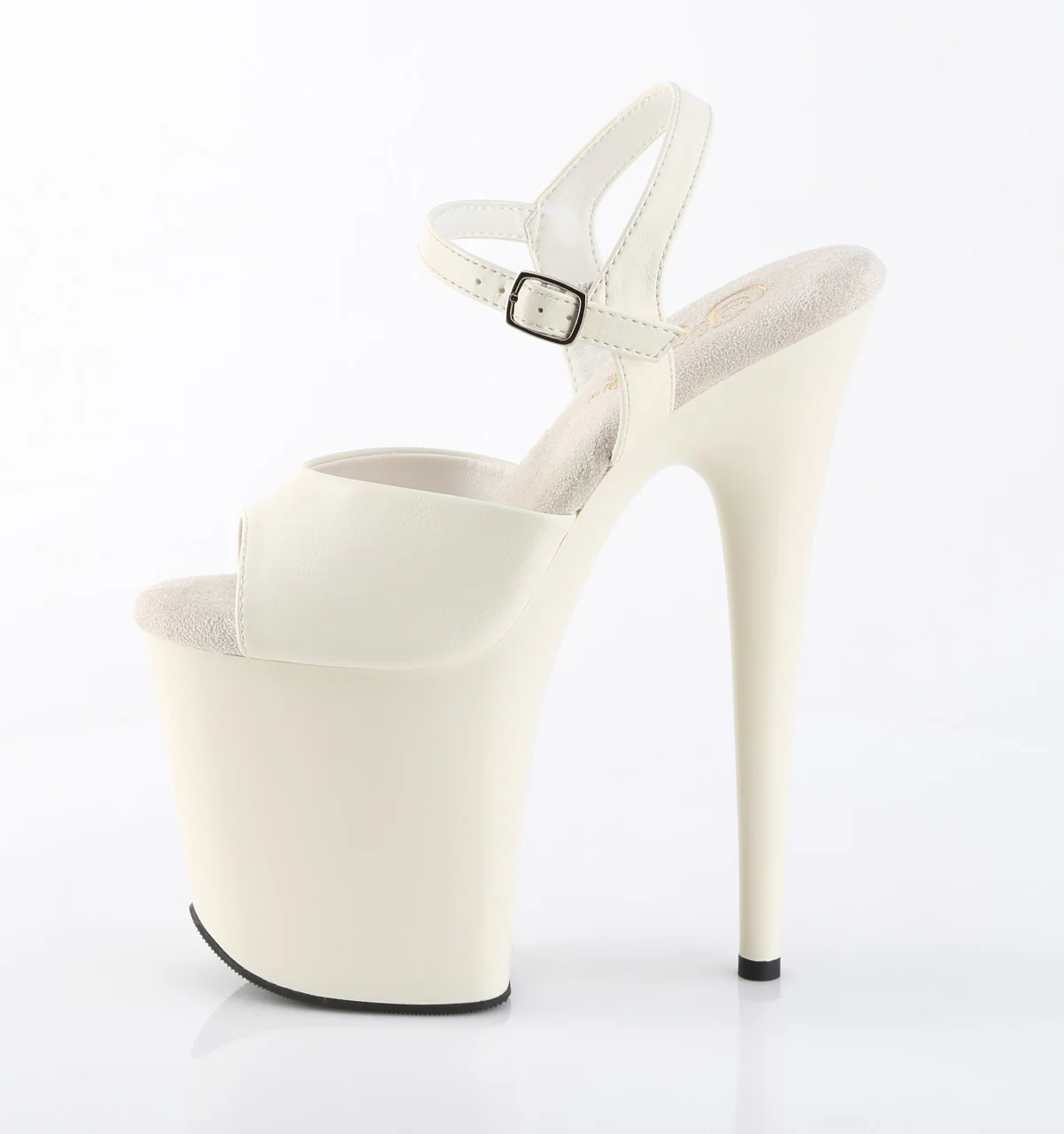 Off White 8 Inch Pole Dancer Dancing Heels -  Pleaser FLAMINGO-809 - Image 3