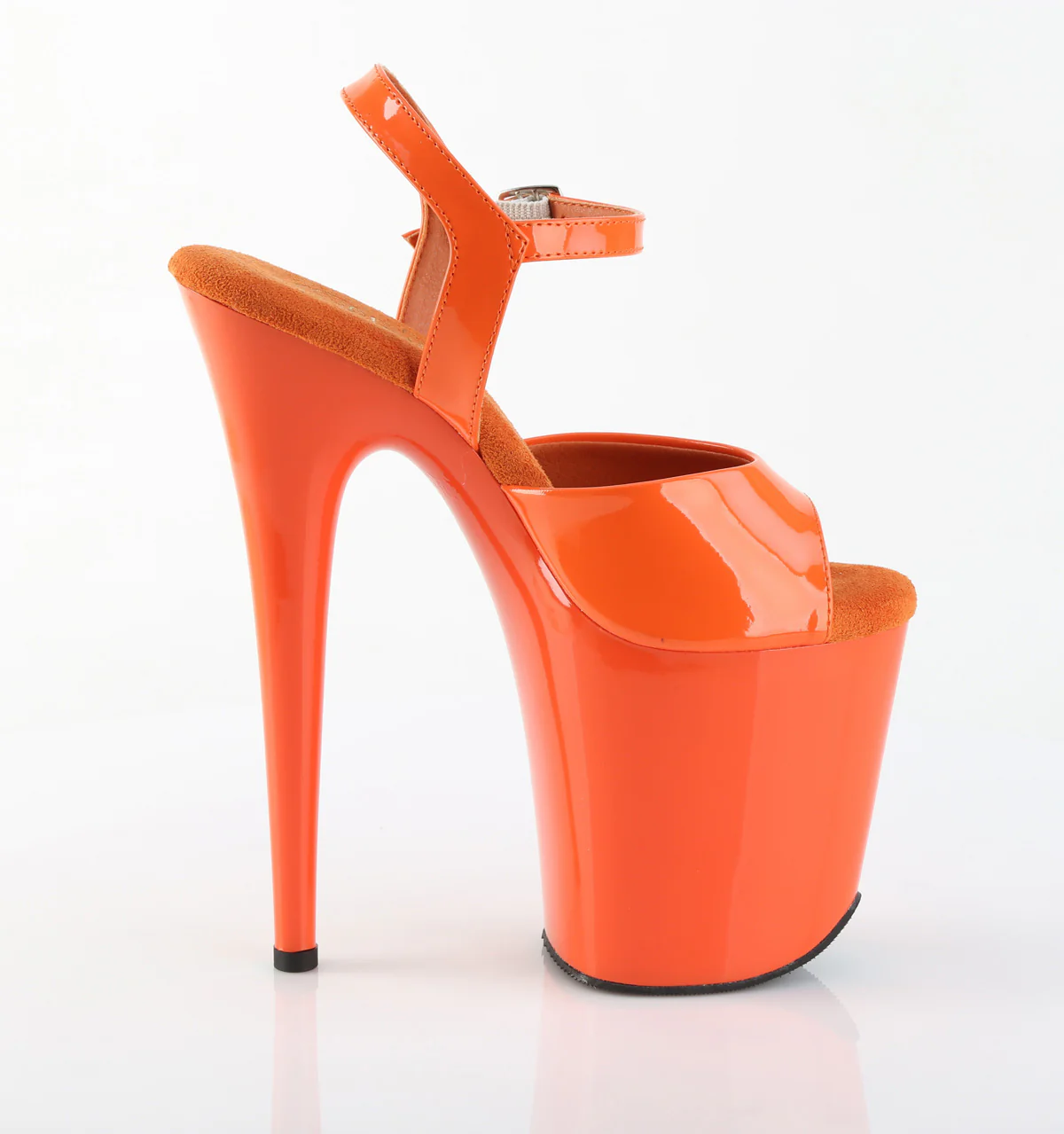 Orange 8 Inch Exotic Sexy Dancing Heels - Pleaser FLAMINGO-809 - Image 5