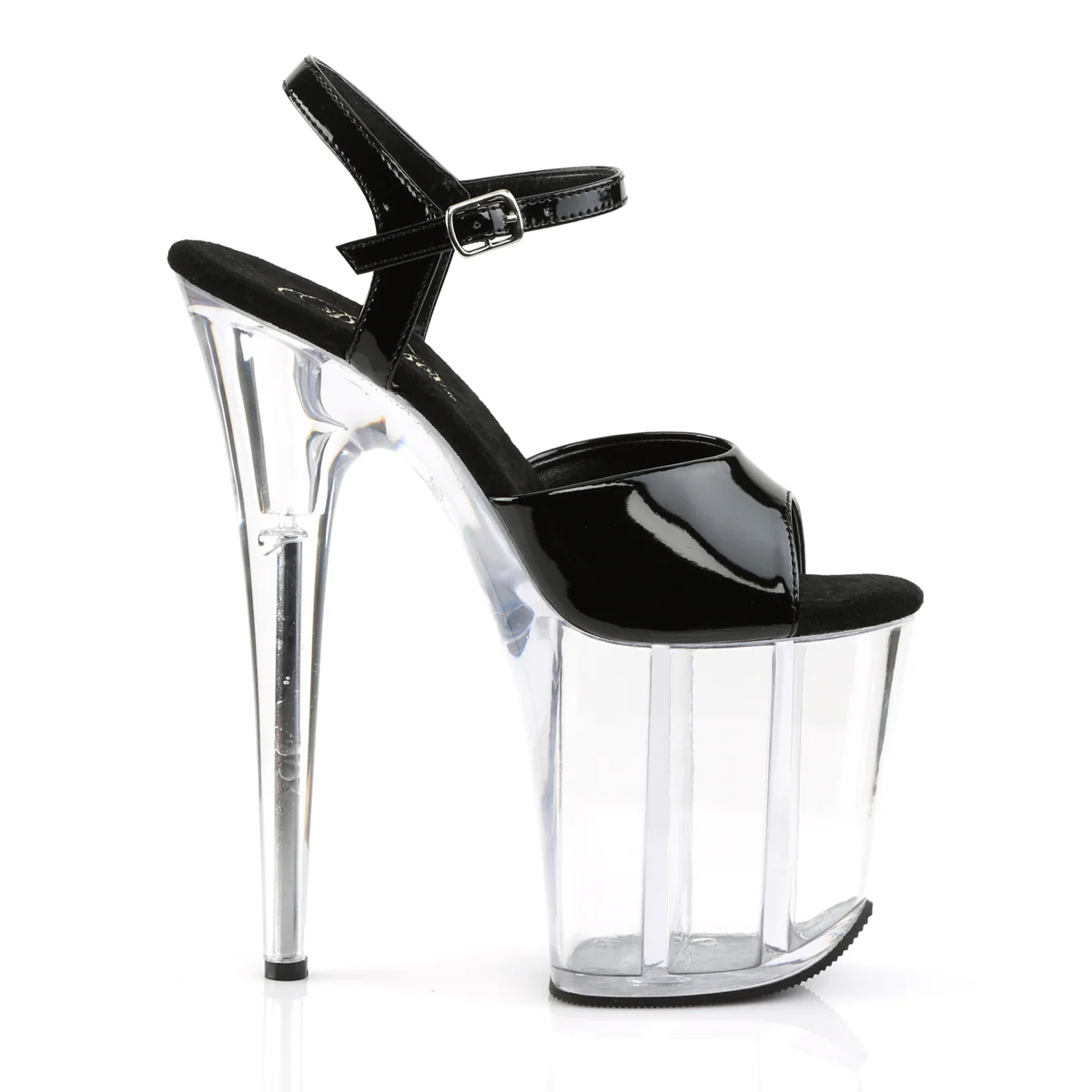 Black 8 Inch Sexy Platform Pole Heels - Pleaser FLAMINGO-809 - Image 5