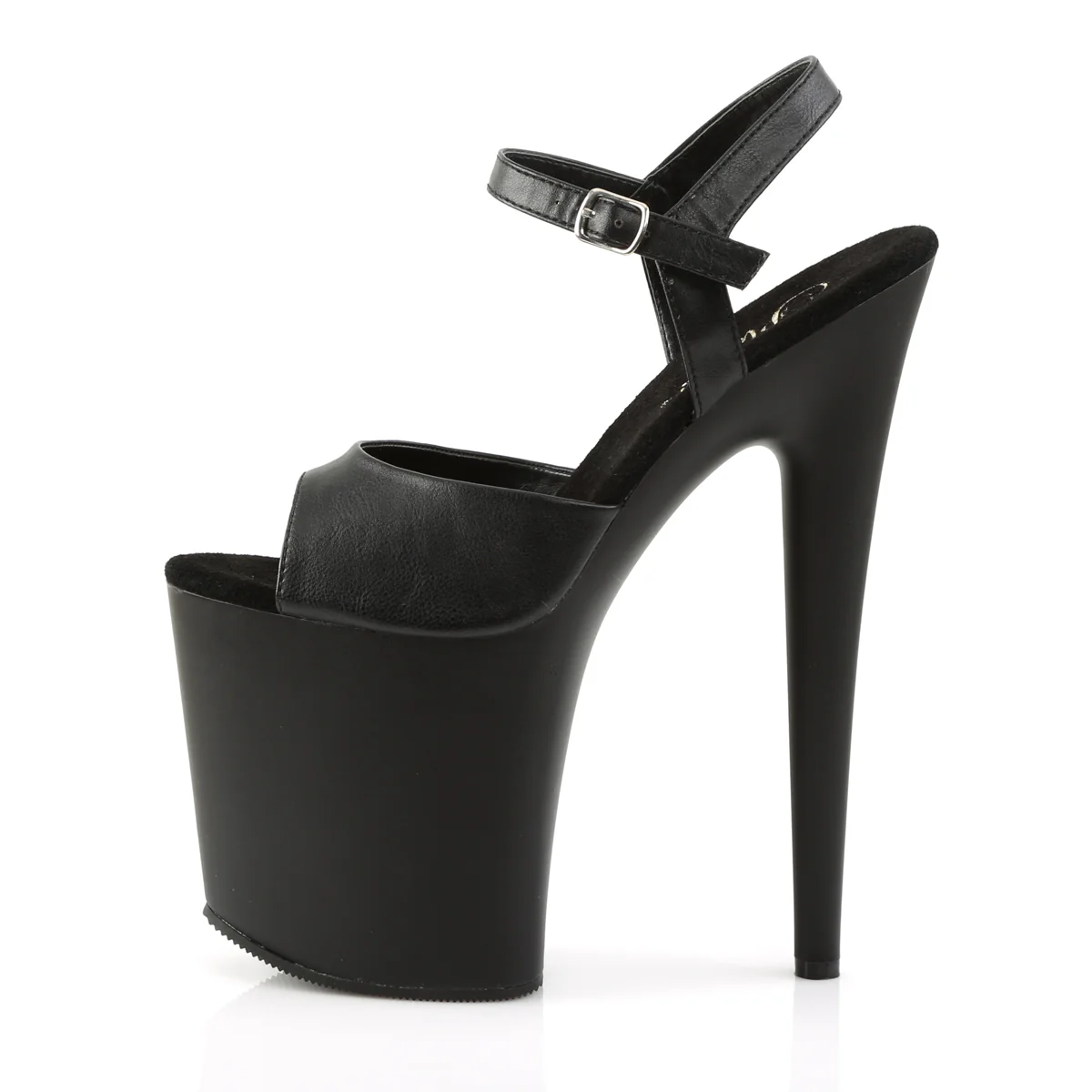 Black 8 Inch Erotic Dancing Pole Heels -  Pleaser FLAMINGO-809 - Image 3