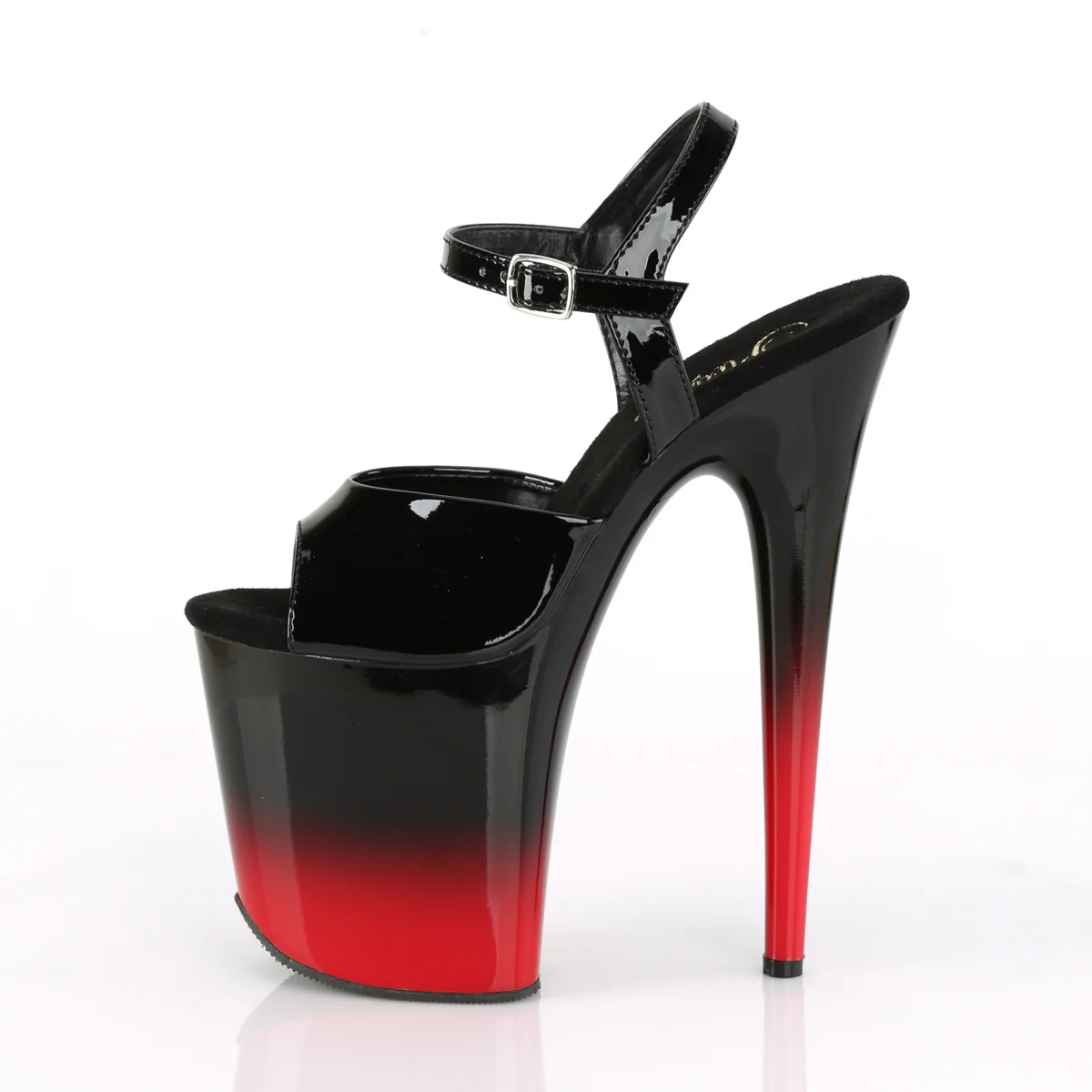 Black Red 8 Inch Sexy Pole Dancing Heels -  Pleaser FLAMINGO-809BR-H - Image 3