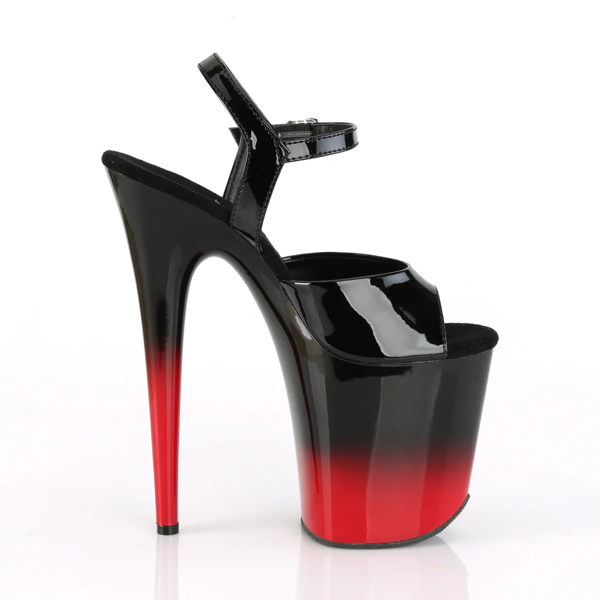 Black Red 8 Inch Sexy Pole Dancing Heels -  Pleaser FLAMINGO-809BR-H - Image 5