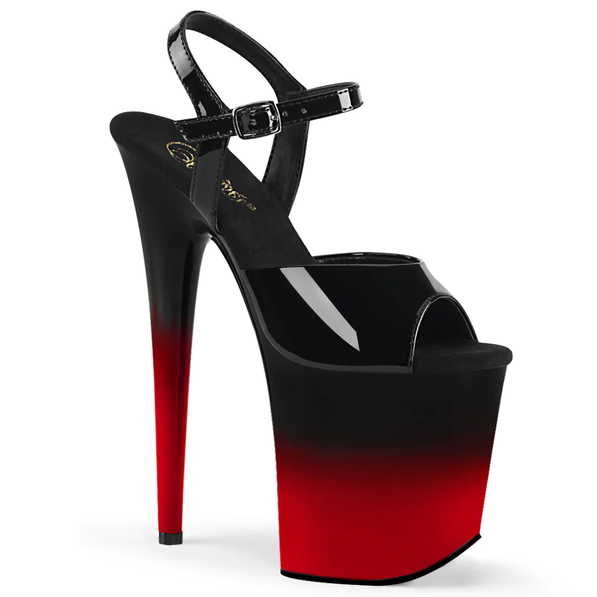 Black Red 8 Inch Sexy Pole Dancing Heels -  Pleaser FLAMINGO-809BR-H - Image 6