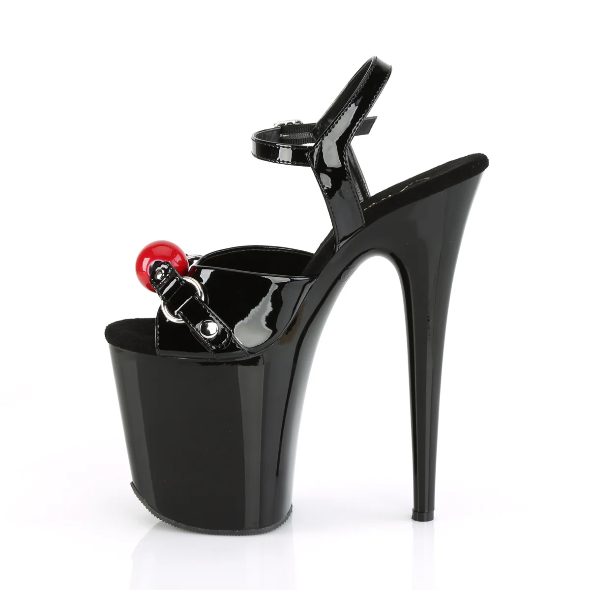 Black 8 Inch Sexy High Dancing Heels - Pleaser FLAMINGO-809GB - Image 3