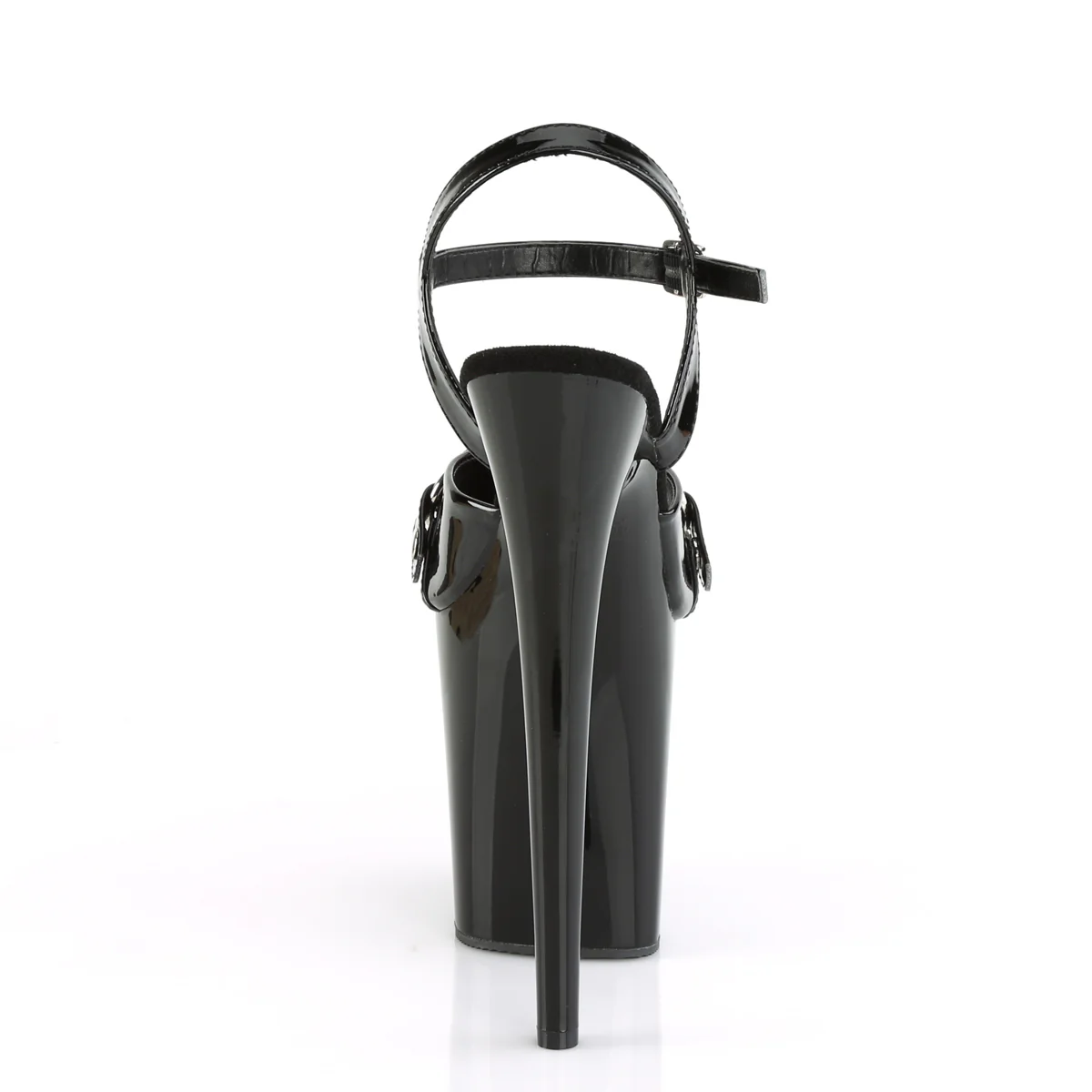 Black 8 Inch Sexy High Dancing Heels - Pleaser FLAMINGO-809GB - Image 4