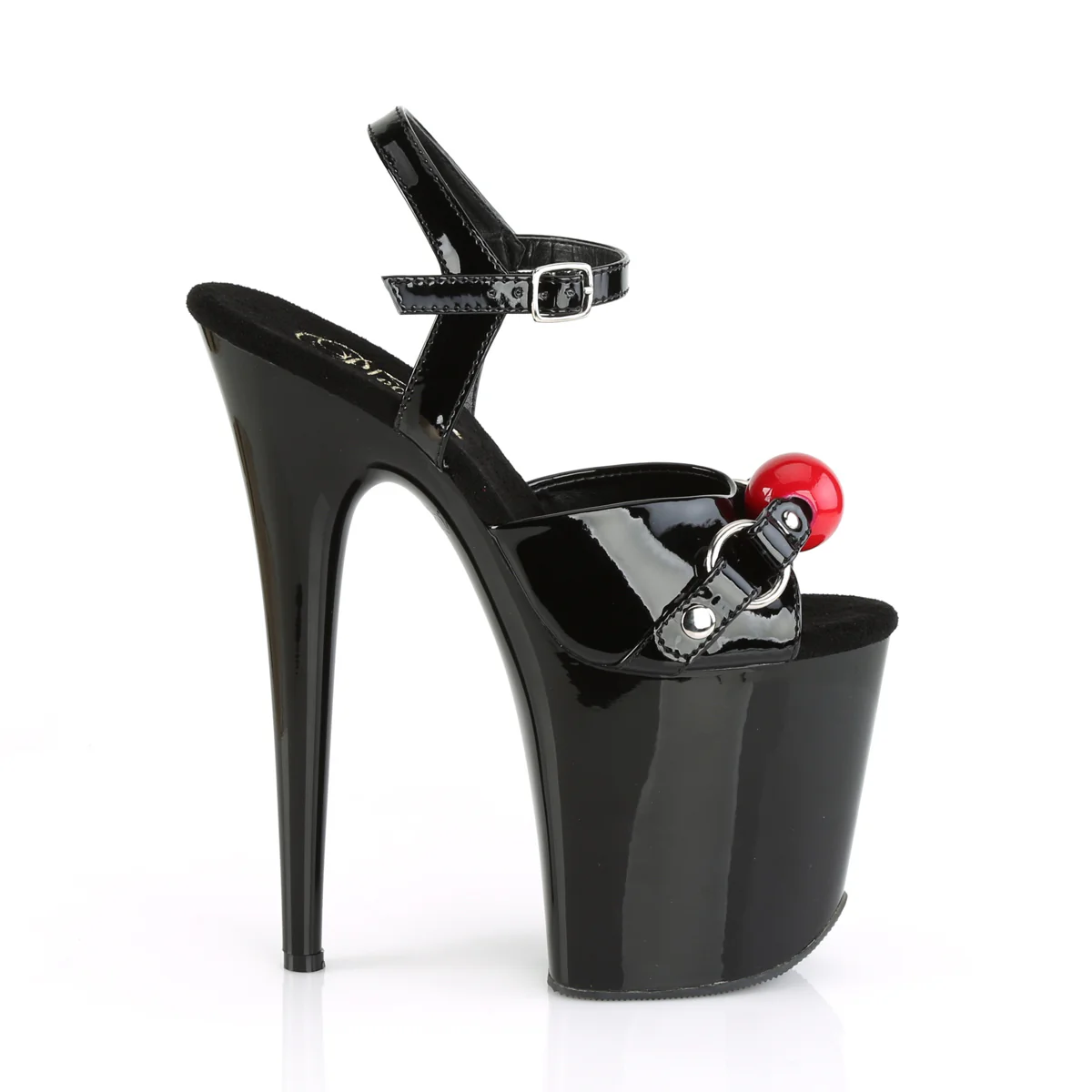 Black 8 Inch Sexy High Dancing Heels - Pleaser FLAMINGO-809GB - Image 5