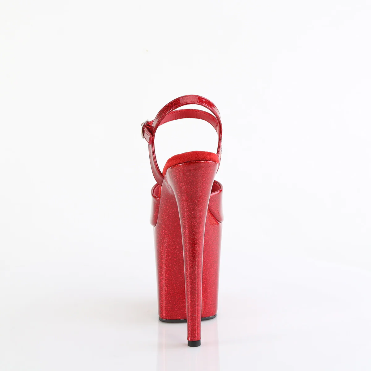 Red Glitter 8 Inch Exotic Dance Platform Shoes - Pleaser FLAMINGO-809GP - Image 4