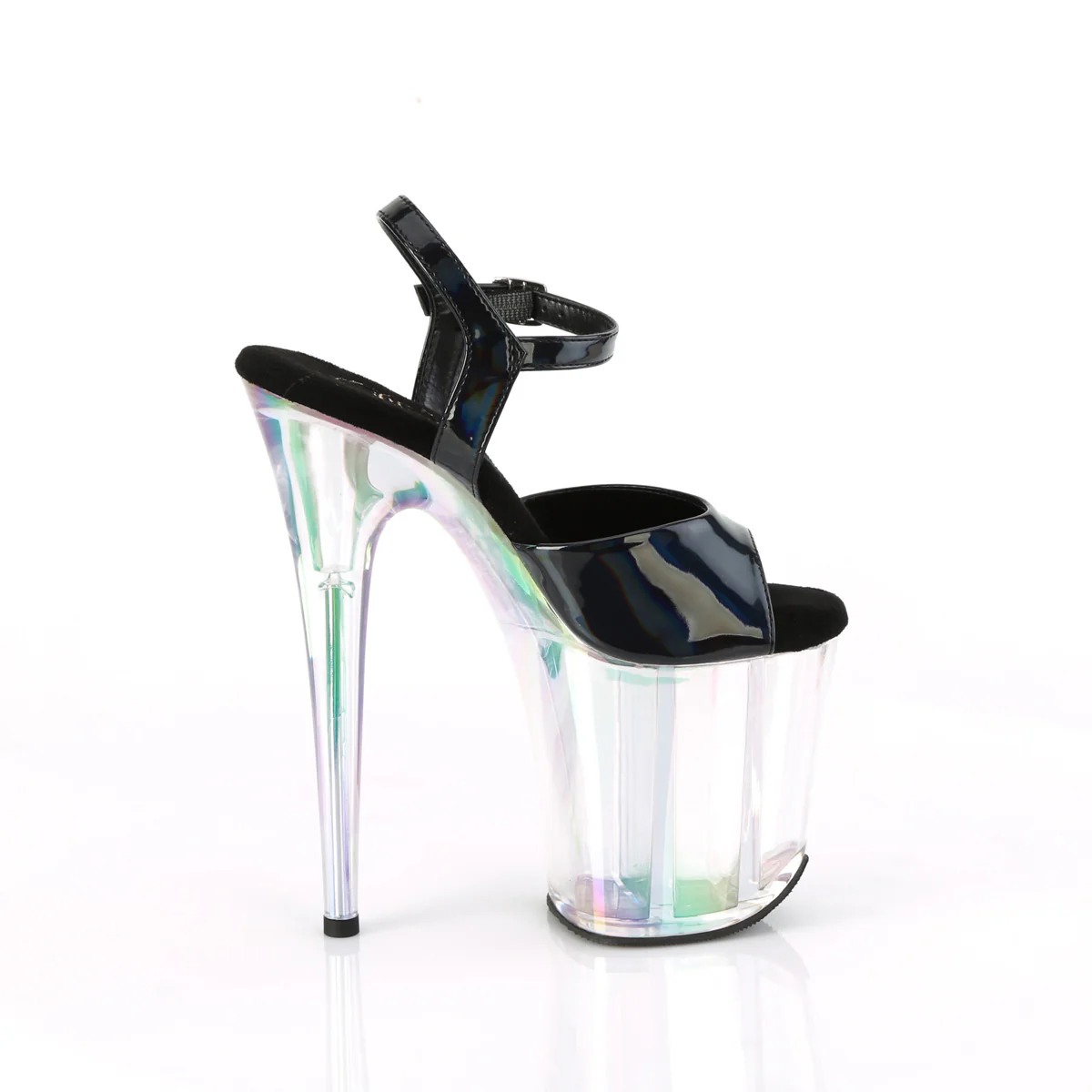 Black 8 Inch Pole Dance Platform Shoes - Pleaser FLAMINGO-809HT - Image 5