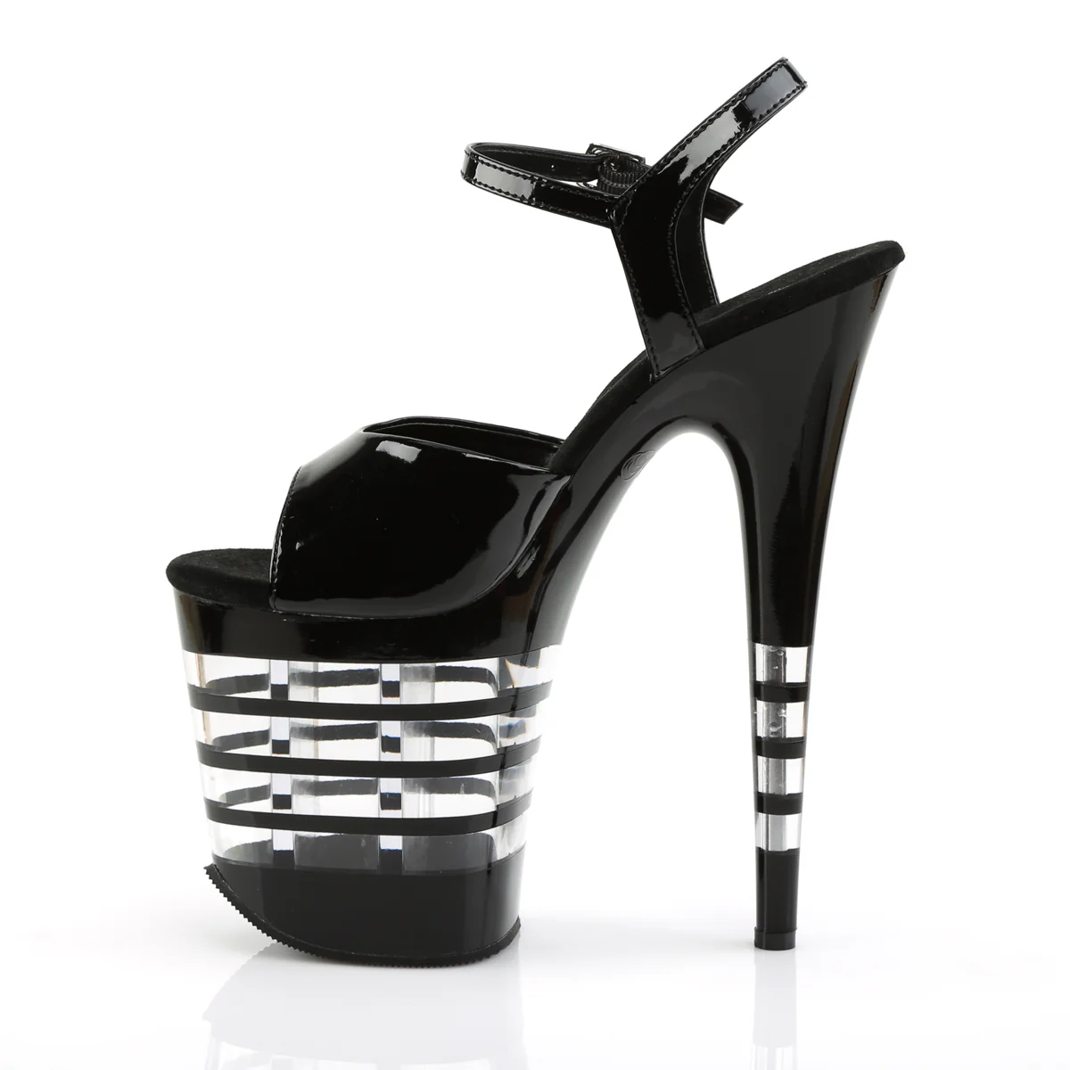 Black 8 Inch Lap Dancer Platform Shoes - Pleaser FLAMINGO-809LN - Image 3