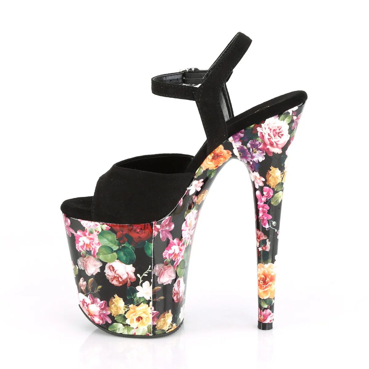 Black 8 Inch Pole Dance Platform Shoes -  Pleaser FLAMINGO-809WR - Image 3