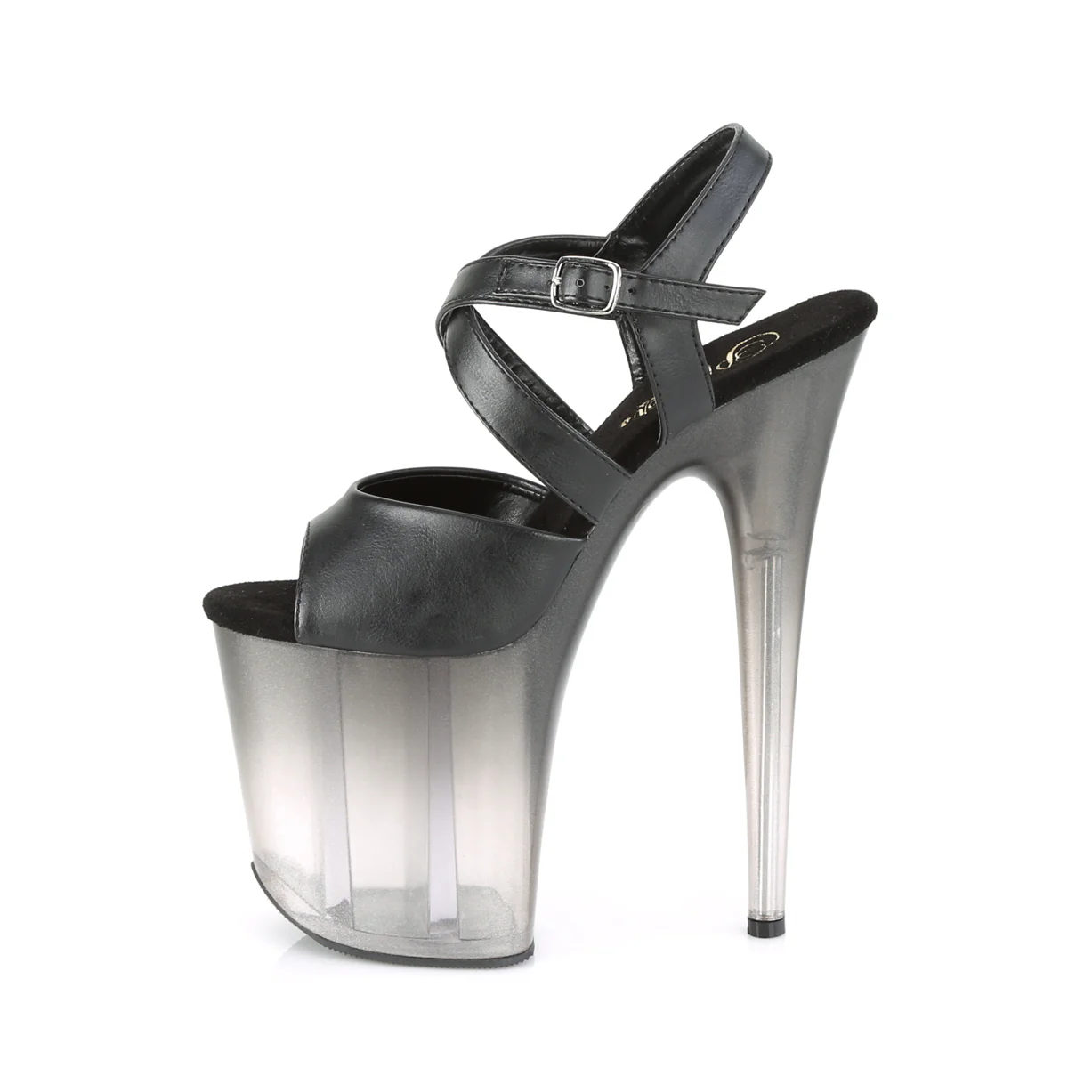 Black 8 Inch Strippers Platform Shoes - Pleaser FLAMINGO-822T - Image 3