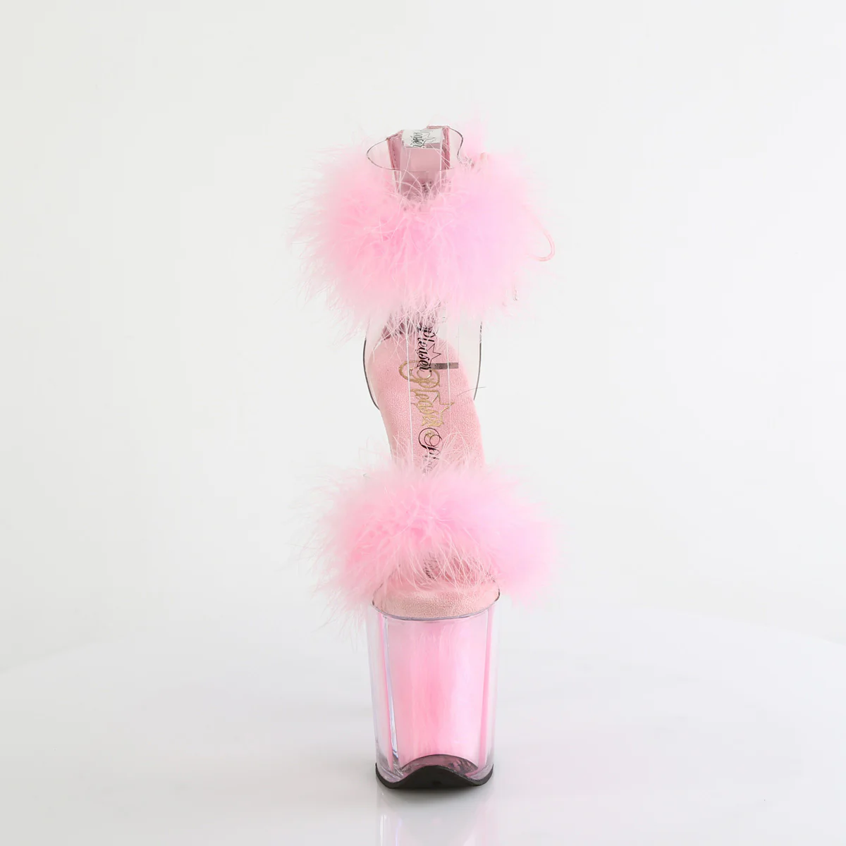 Baby Pink 8 Inch Pole Dancing Platform Shoes -  Pleaser FLAMINGO-824F - Image 2