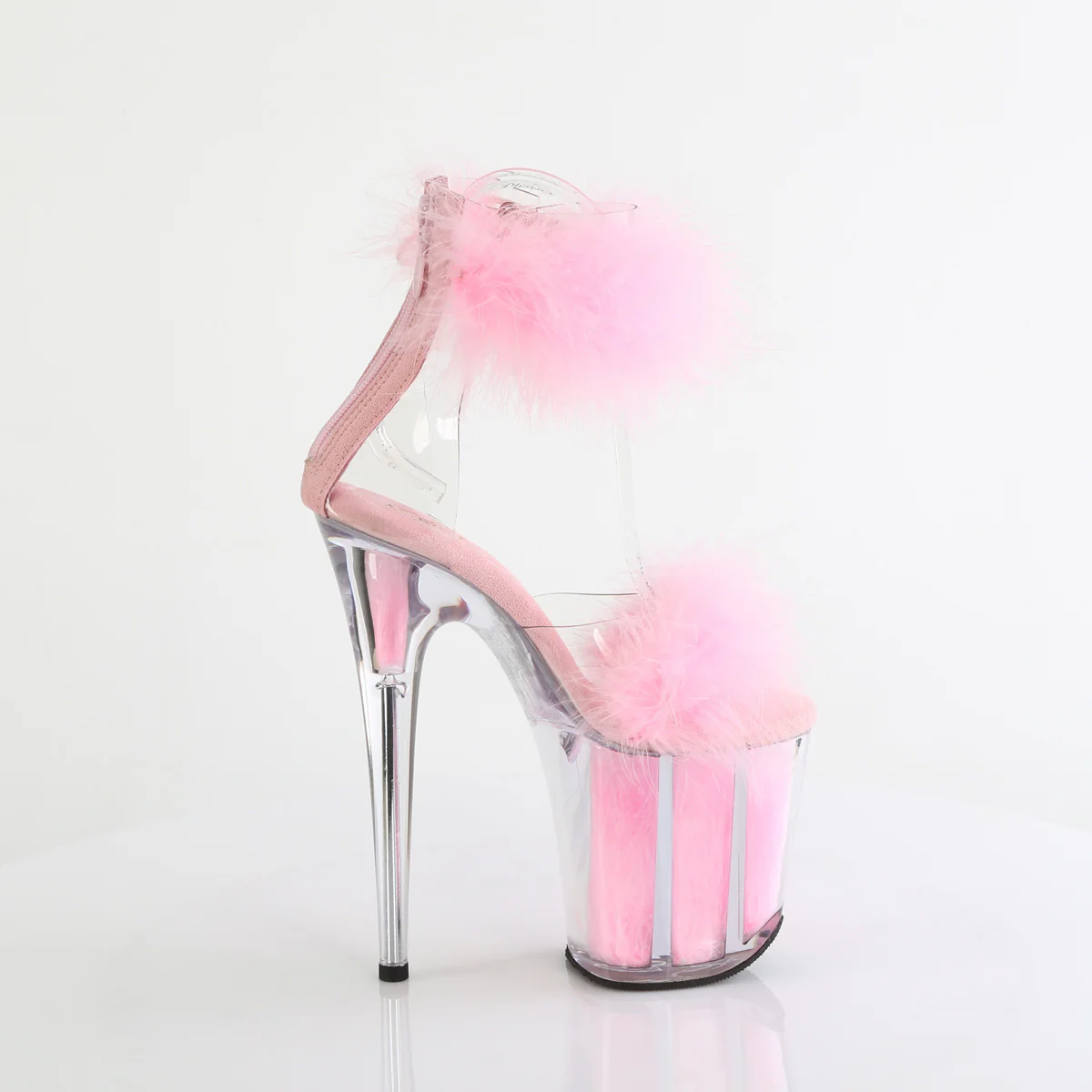 Baby Pink 8 Inch Pole Dancing Platform Shoes -  Pleaser FLAMINGO-824F - Image 5