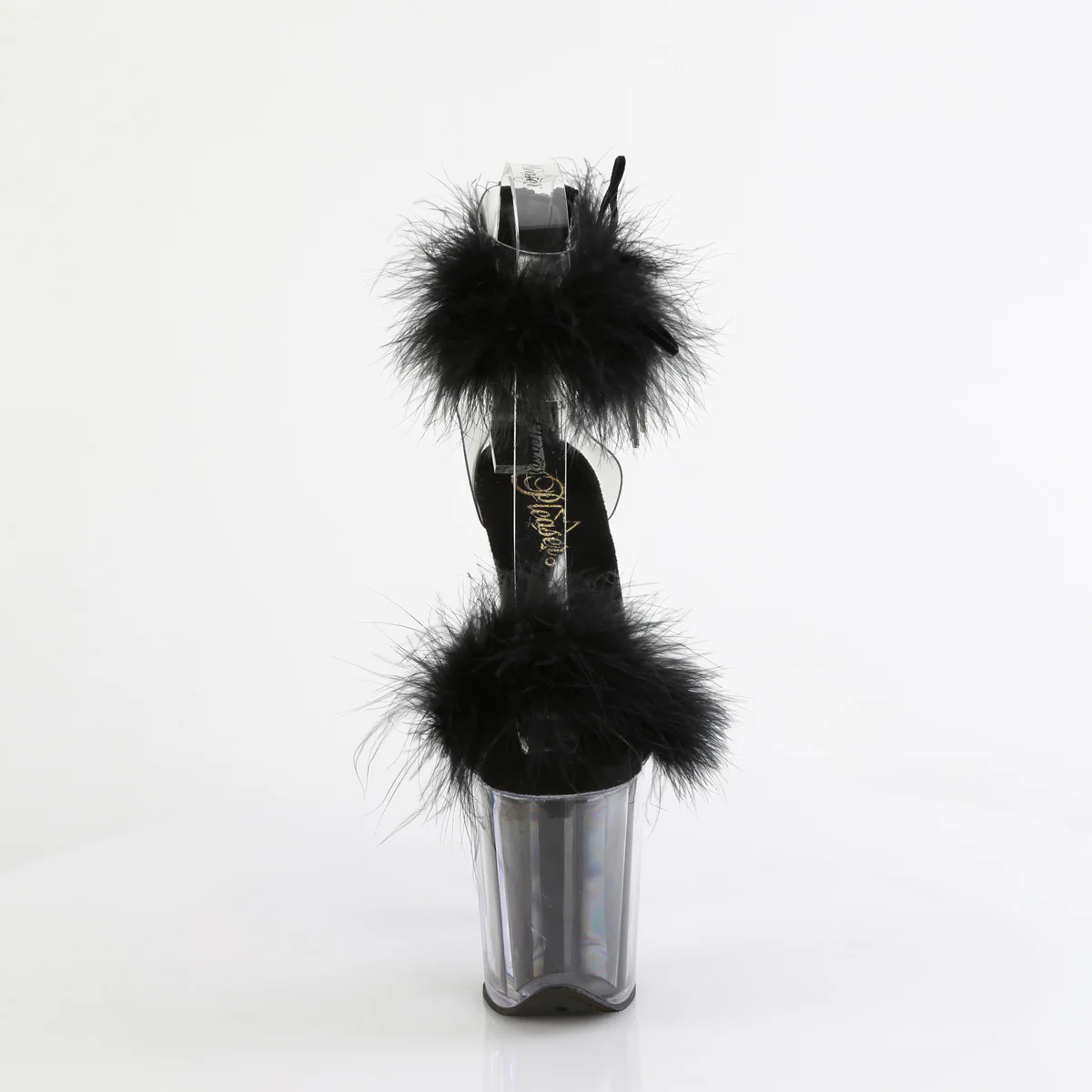 Black 8 Inch Lap Dancer Platform Shoes -  Pleaser FLAMINGO-824F - Image 2