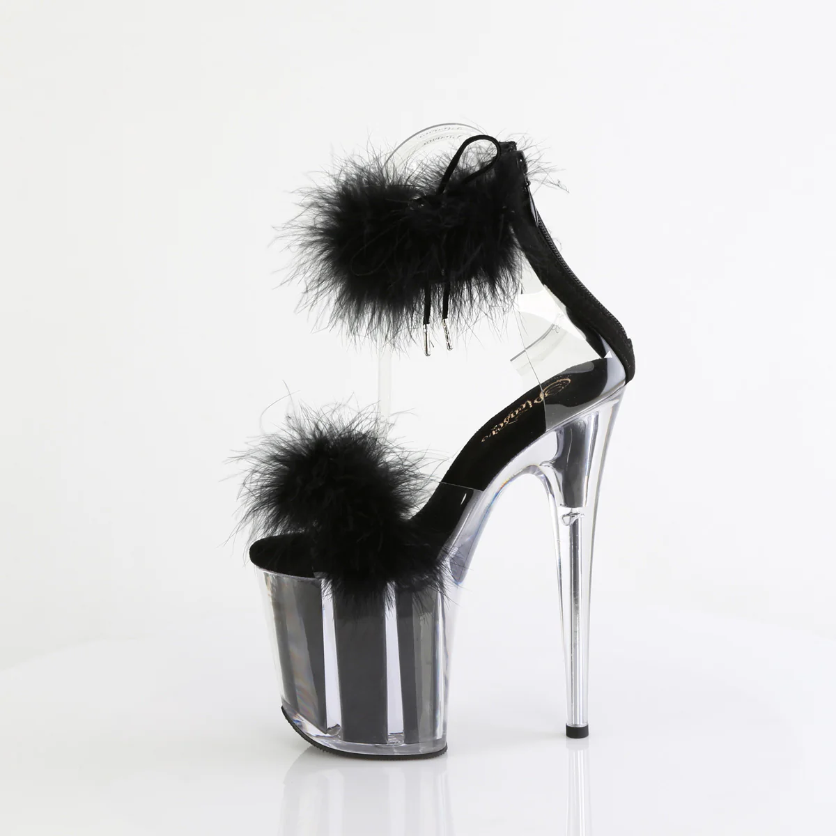 Black 8 Inch Lap Dancer Platform Shoes -  Pleaser FLAMINGO-824F - Image 3