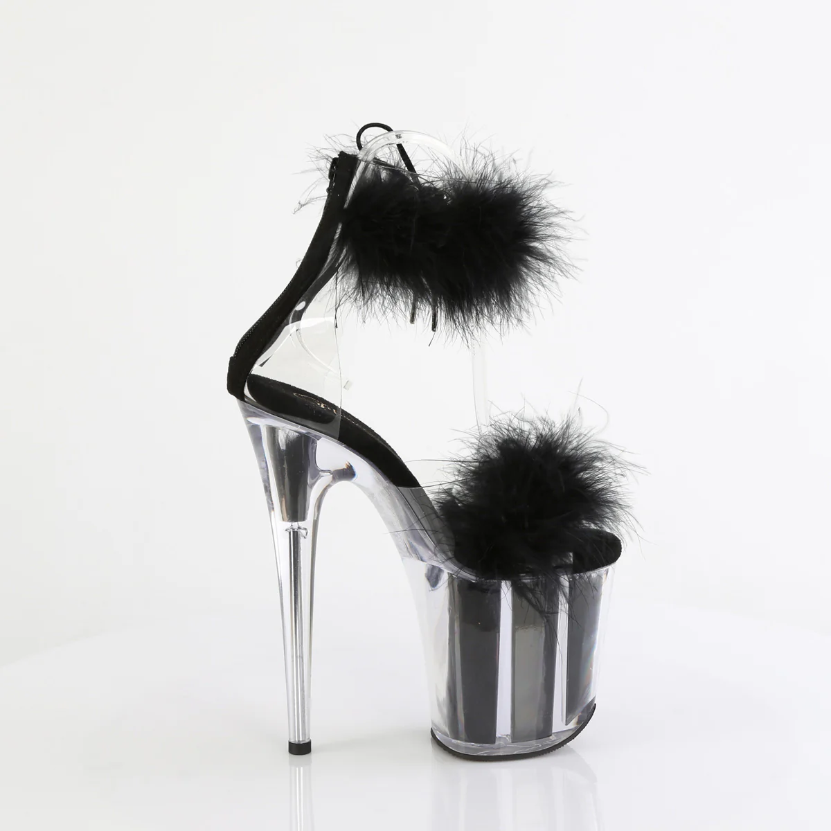 Black 8 Inch Lap Dancer Platform Shoes -  Pleaser FLAMINGO-824F - Image 5