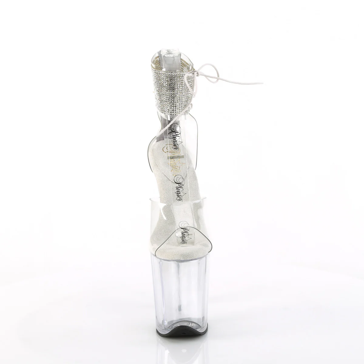 Clear 8 Inch Pole Dance Platform Shoes -  Pleaser FLAMINGO-824RS - Image 2