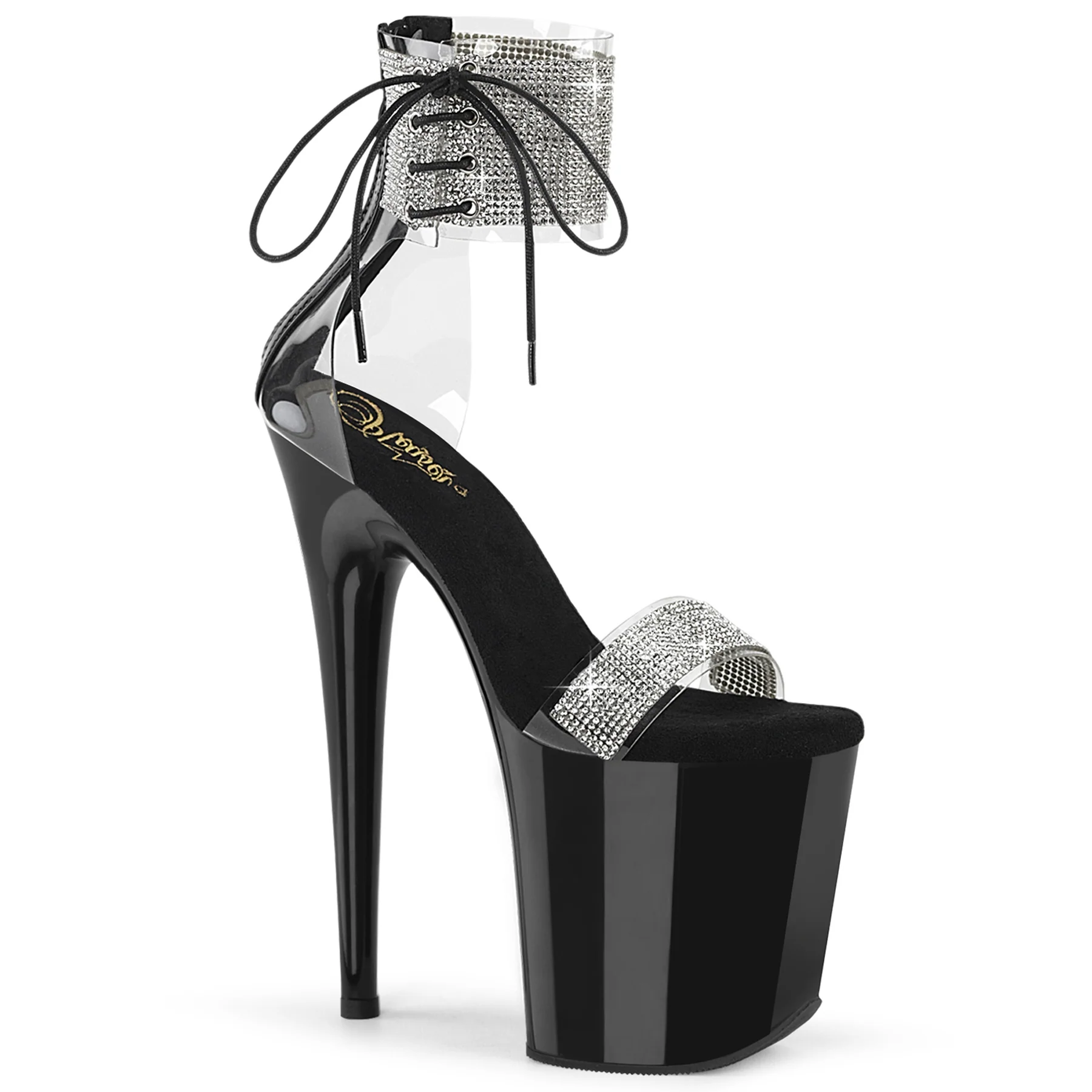 Black 8 Inch Exotic Dance Platform Shoes -  Pleaser FLAMINGO-827RS