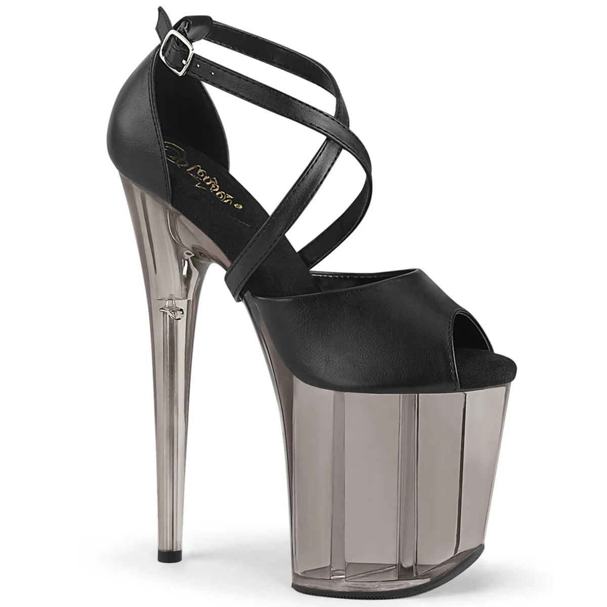 Clear Black 7 Inch Pole Dancer Ankle Boots - Pleaser SPECTATOR-1017RSF - Image 6