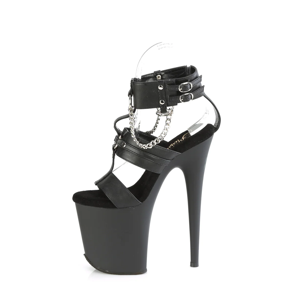 Black 8 Inch Lap Dancer Platform Shoes - Pleaser FLAMINGO-861 - Image 3