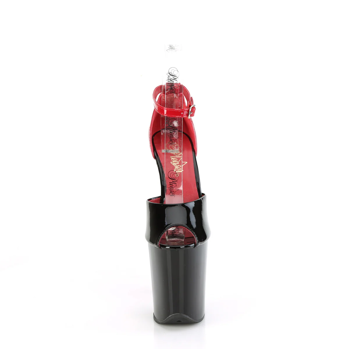 Black Red 8 Inch Platform Sexy Pole Heels - Pleaser FLAMINGO-868 - Image 2