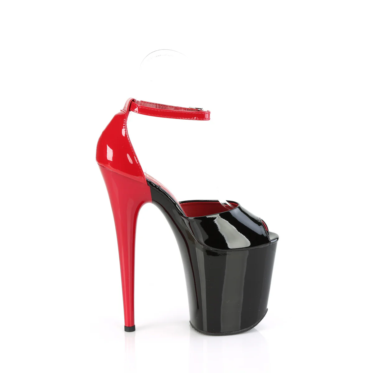Black Red 8 Inch Platform Sexy Pole Heels - Pleaser FLAMINGO-868 - Image 5
