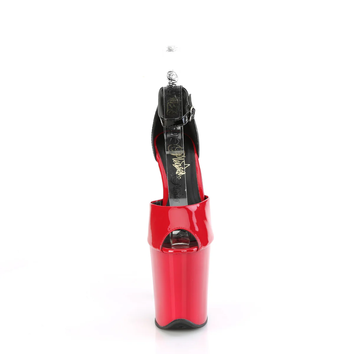 Red 8 Inch Pole Dance Platform Shoes - Pleaser FLAMINGO-868 - Image 2