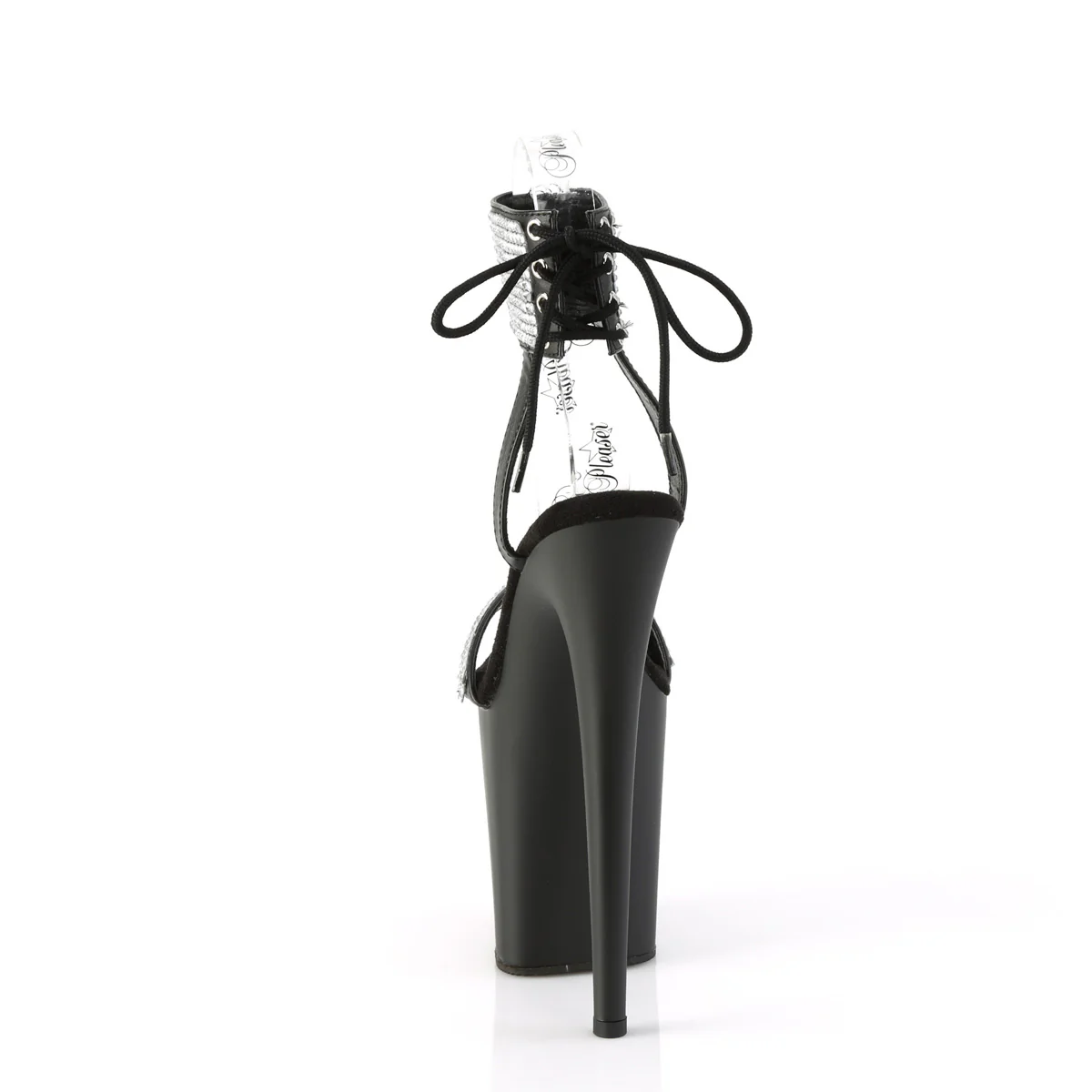 Black 8 Inch Exotic Dance Platform Shoes -  Pleaser FLAMINGO-870 - Image 4