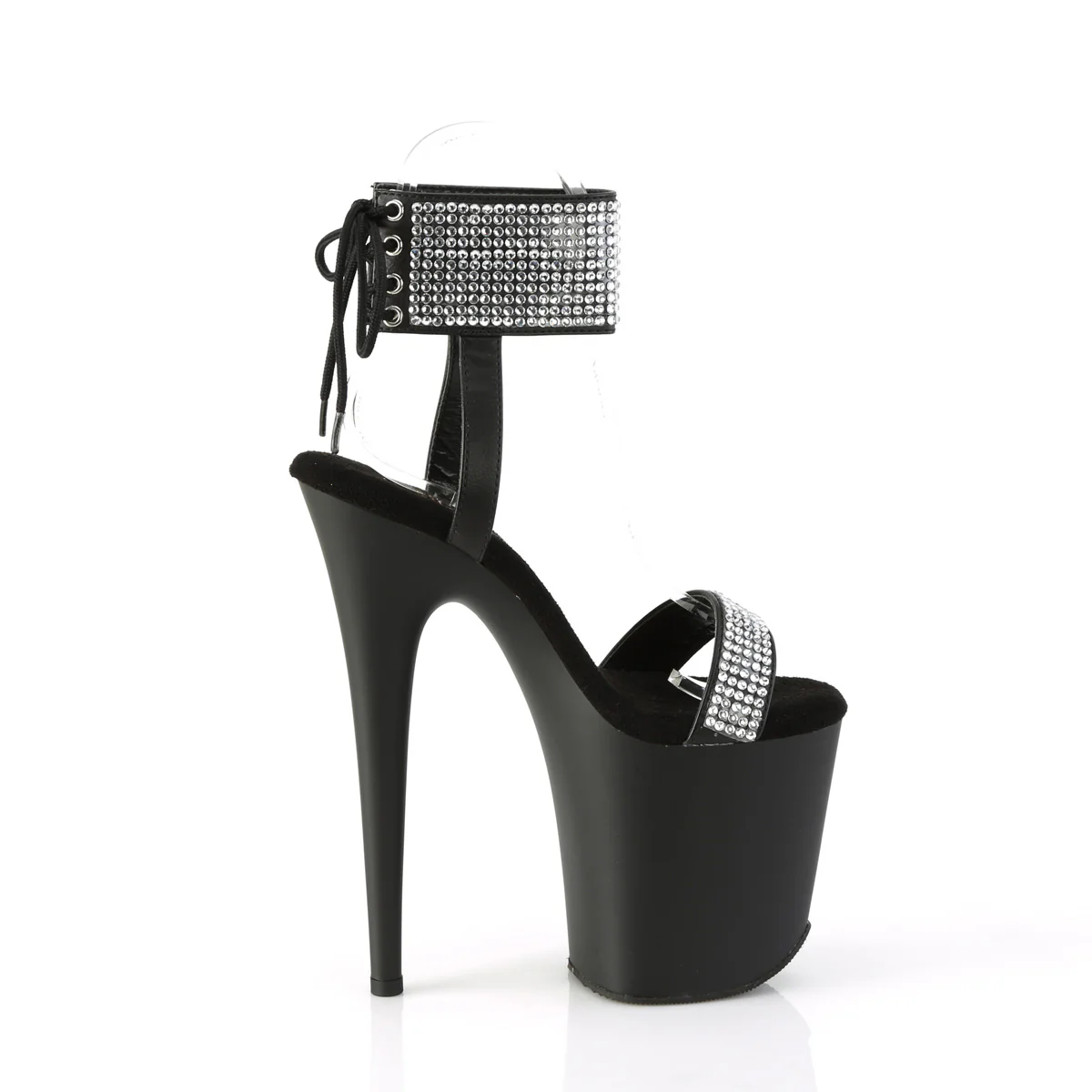Black 8 Inch Exotic Dance Platform Shoes -  Pleaser FLAMINGO-870 - Image 5