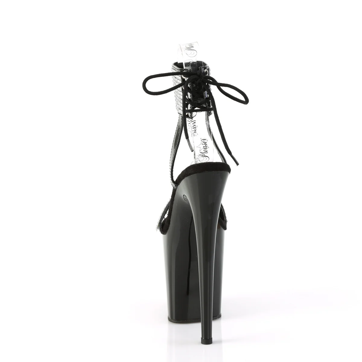 Black 8 Inch Pole Dance Platform Shoes - Pleaser FLAMINGO-870 - Image 4