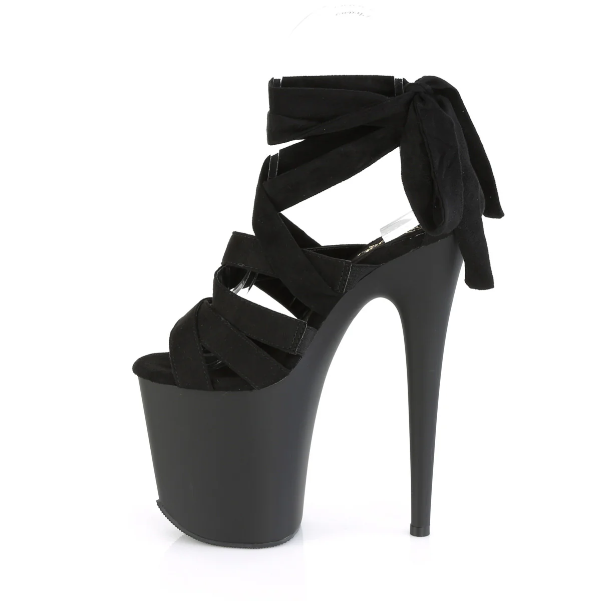 Black 8 Inch Strippers Platform Shoes - Pleaser FLAMINGO-876 - Image 3