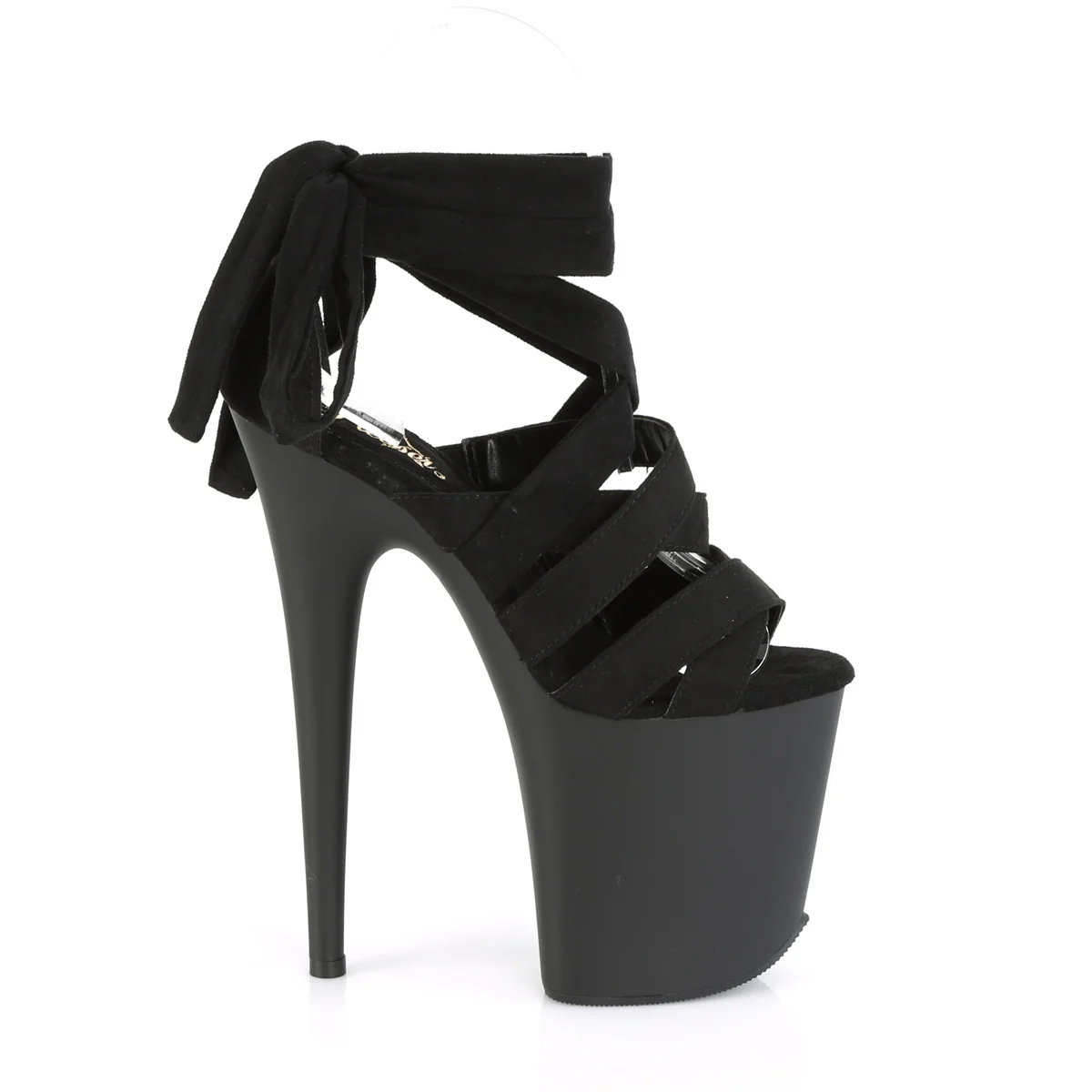 Black 8 Inch Strippers Platform Shoes - Pleaser FLAMINGO-876 - Image 5