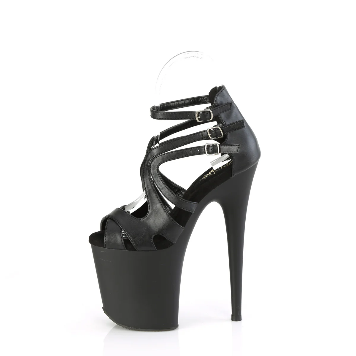 Black 8 Inch Exotic Dancing Platform Shoes - Pleaser FLAMINGO-877 - Image 3