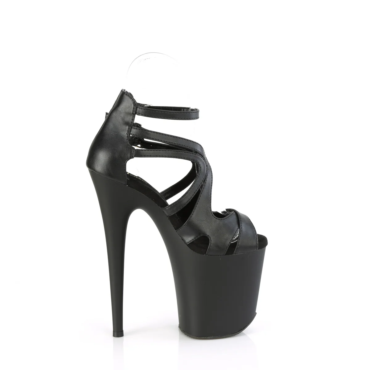 Black 8 Inch Exotic Dancing Platform Shoes - Pleaser FLAMINGO-877 - Image 5