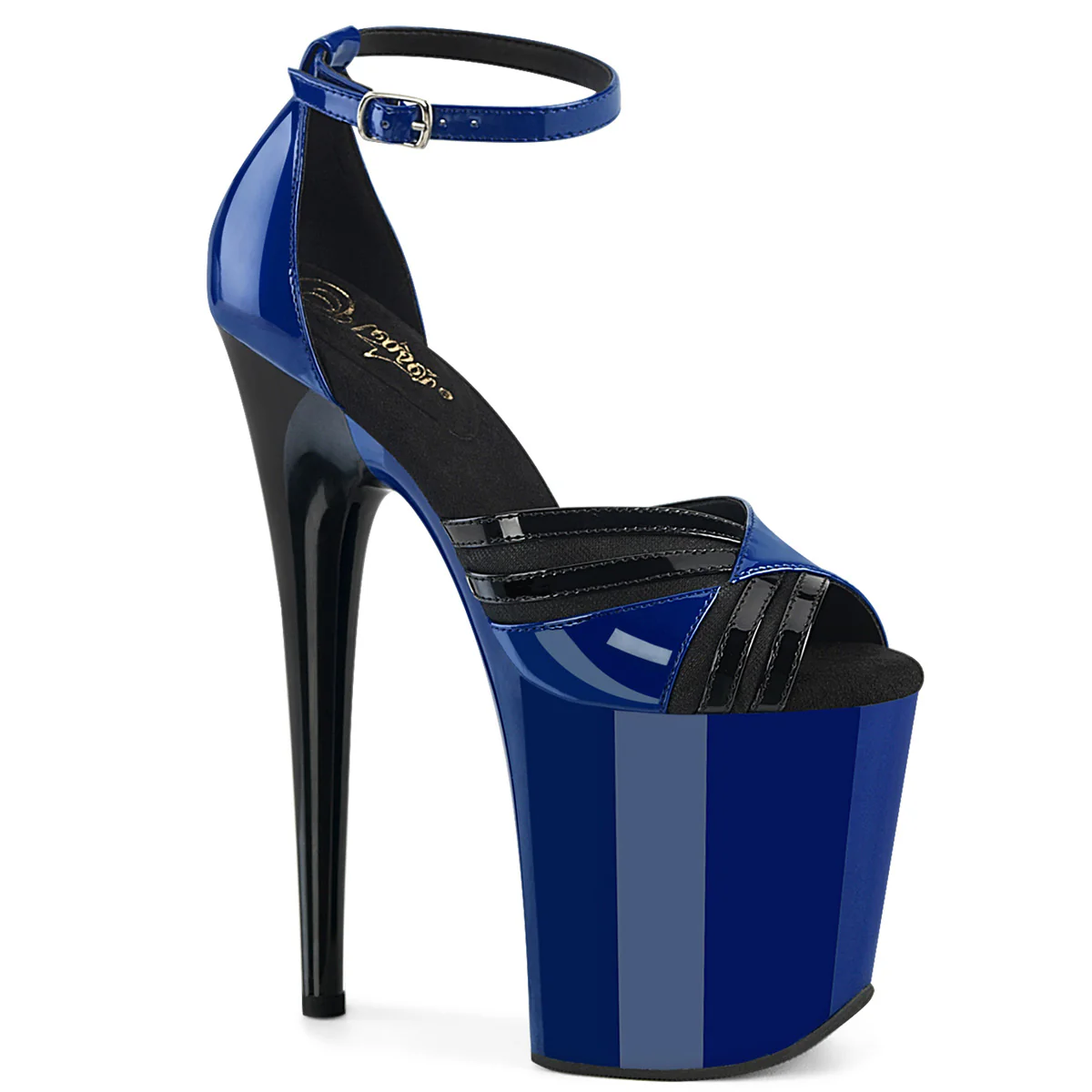 Royal Blue 8 Inch Pole Dancing Platform Shoes - Pleaser FLAMINGO-884