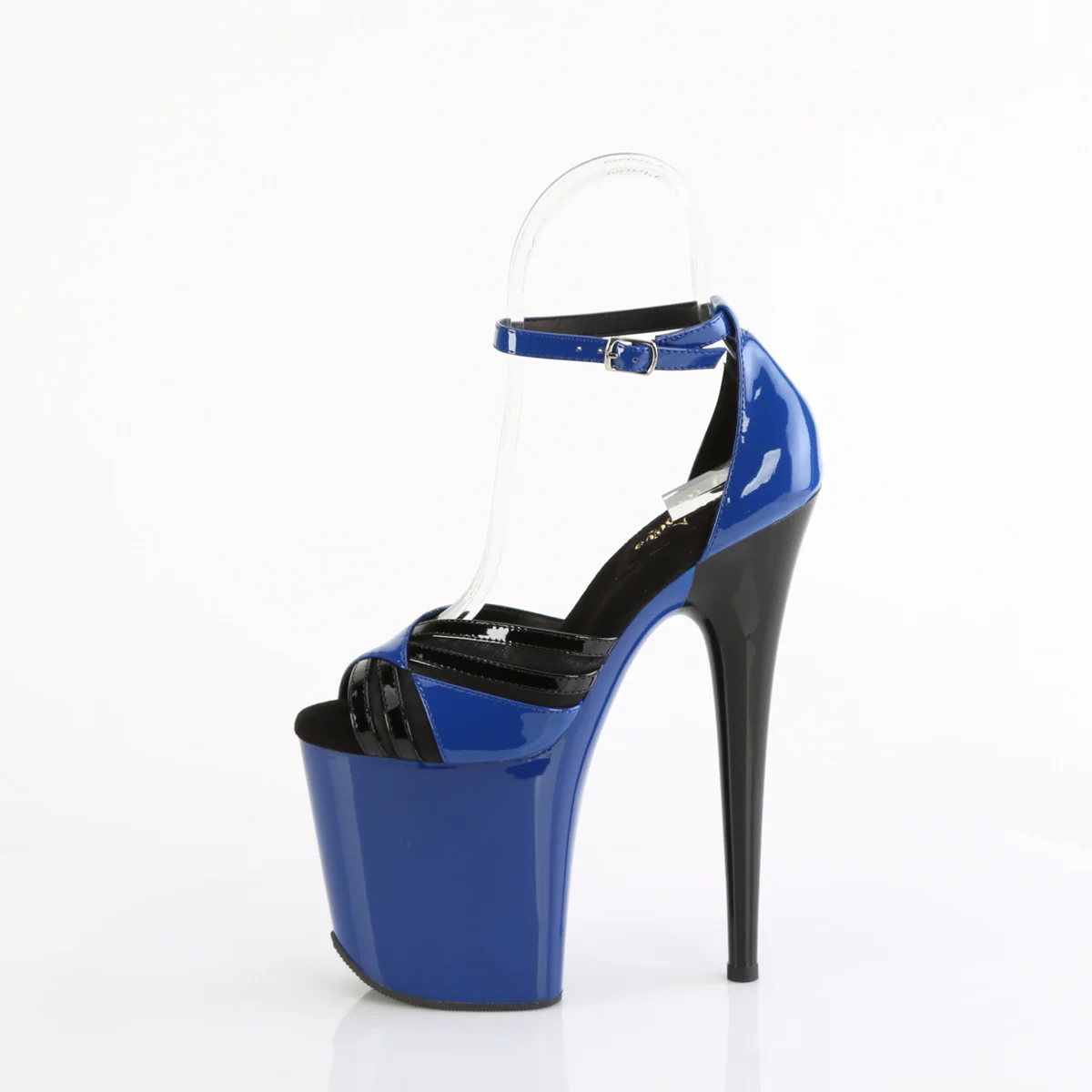 Royal Blue 8 Inch Pole Dancing Platform Shoes - Pleaser FLAMINGO-884 - Image 3