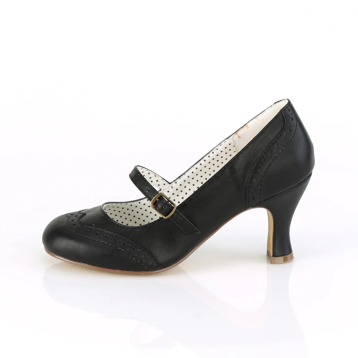 Black 3 Inch Retro Glam Heels -  Pin Up Couture FLAPPER-32 - Image 3