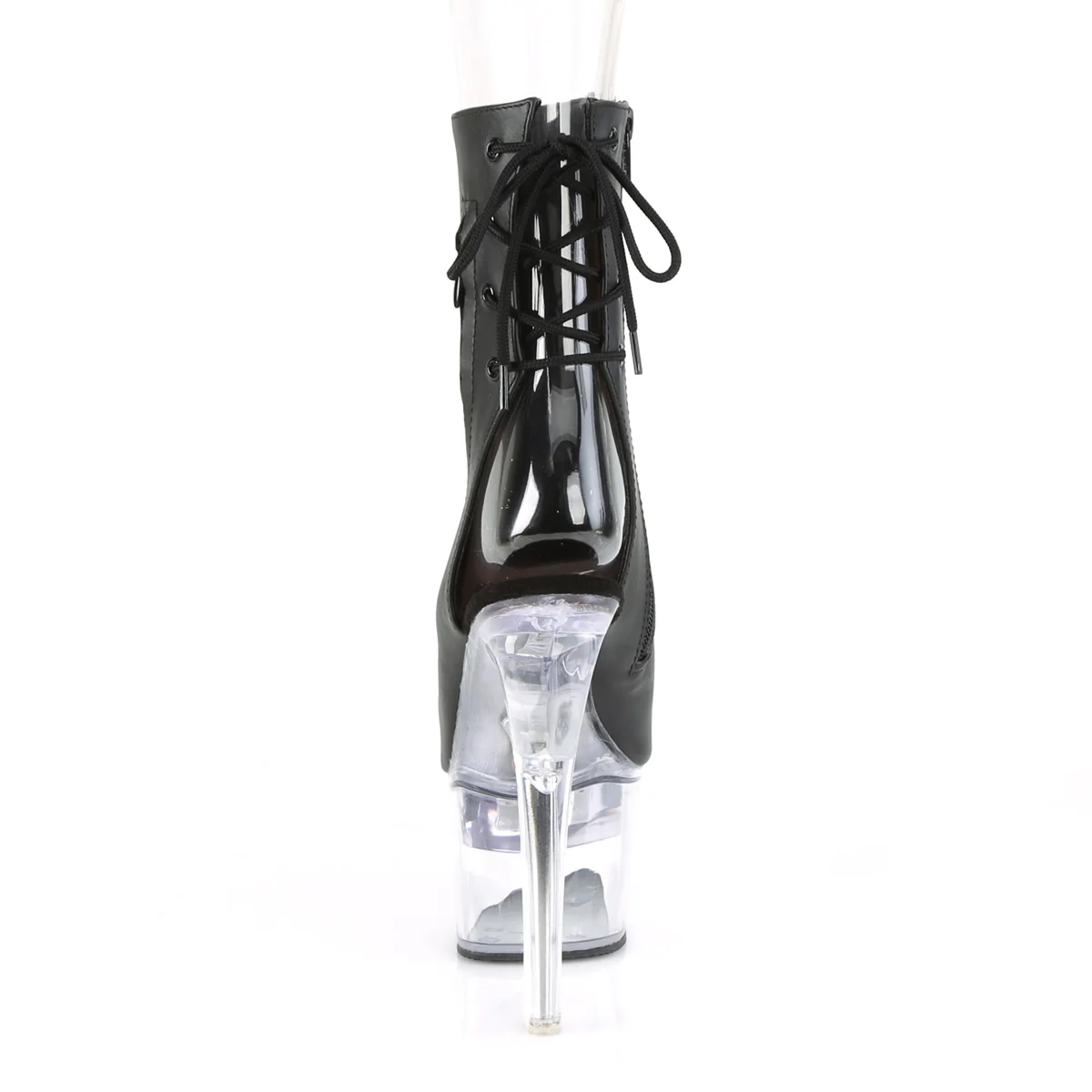 Black 7 Inch Statement High Ankle Boots -  Pleaser FLASHDANCE-1018-7 - Image 4
