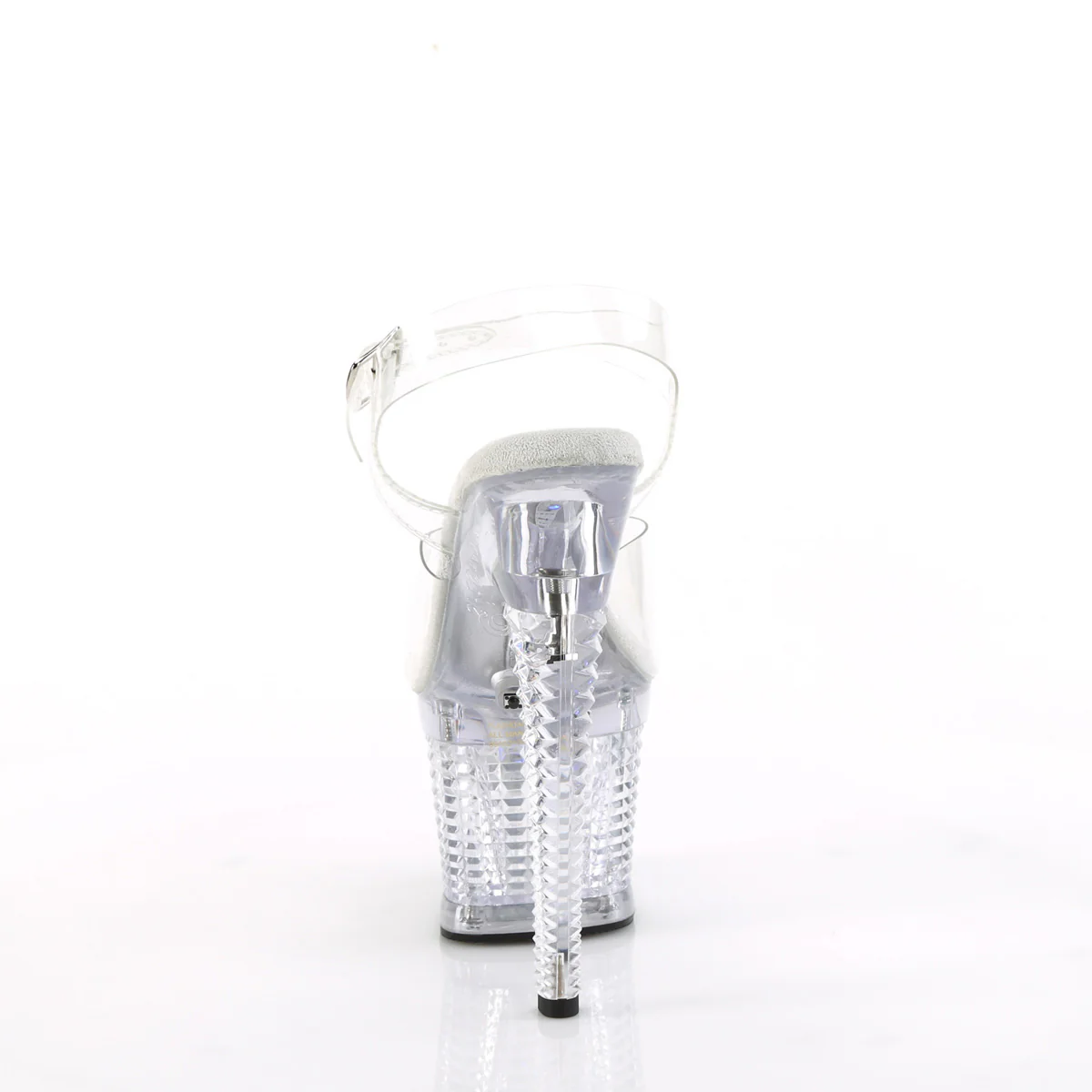 Clear 7 Inch Strippers Platform Shoes -  Pleaser FLASHDANCE-708SPEC - Image 4