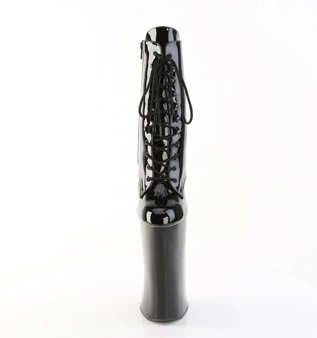 Black 11 Inch Exotic Dance Ankle Boots - Pleaser FORBIDDEN-1020 - Image 2