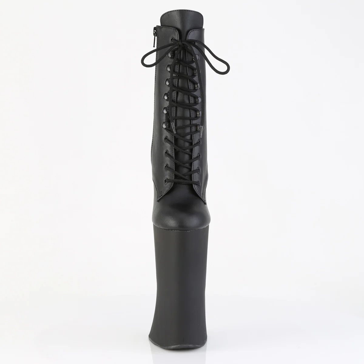 Black 11 Inch Strippers Ankle Boots - Pleaser FORBIDDEN-1020 - Image 2