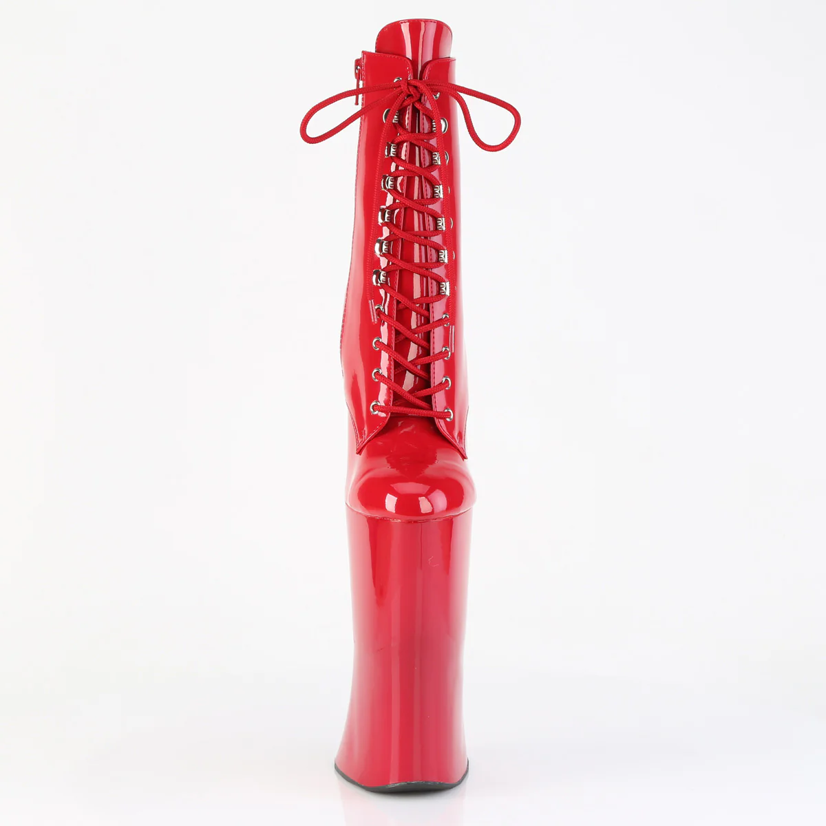 Red 11 Inch Pole Dance Ankle Boots - Pleaser FORBIDDEN-1020 - Image 2