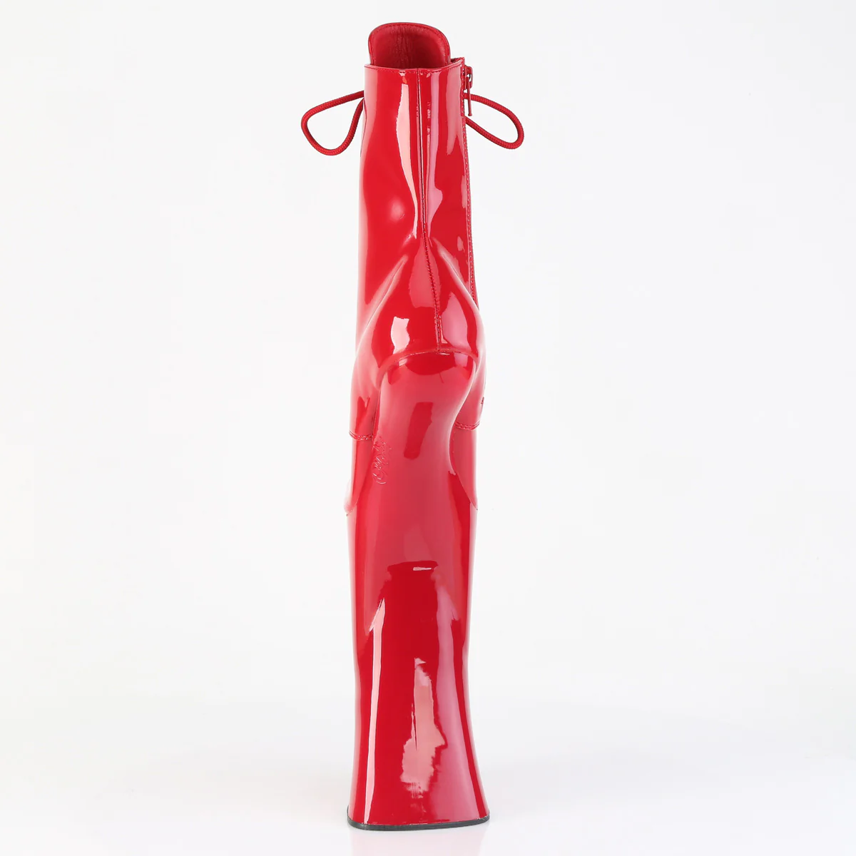 Red 11 Inch Pole Dance Ankle Boots - Pleaser FORBIDDEN-1020 - Image 4