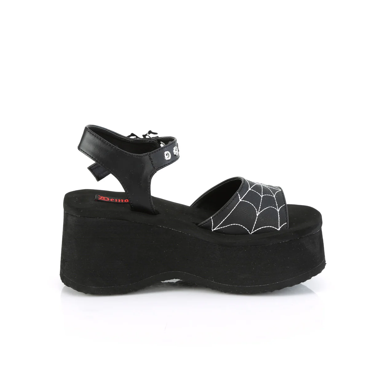Black  Alternative Women's Sandals -  Demonia Cult FUNN-10 - Image 5