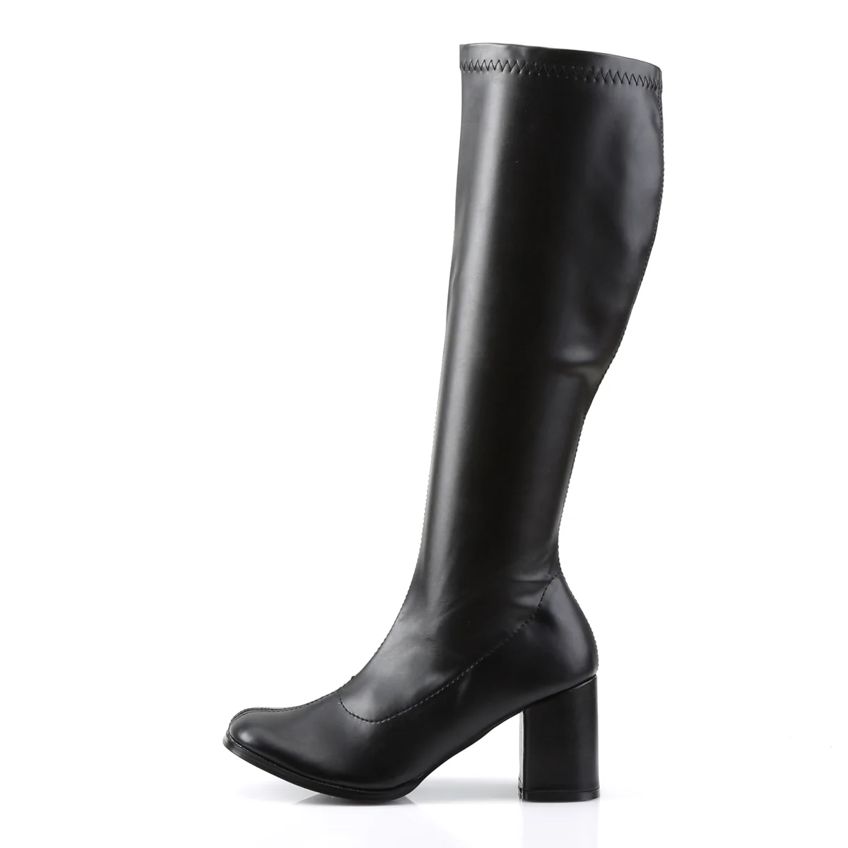 Black PU 3 Inch Abba Style Boots -  Funtasma GOGO-300 - Image 3