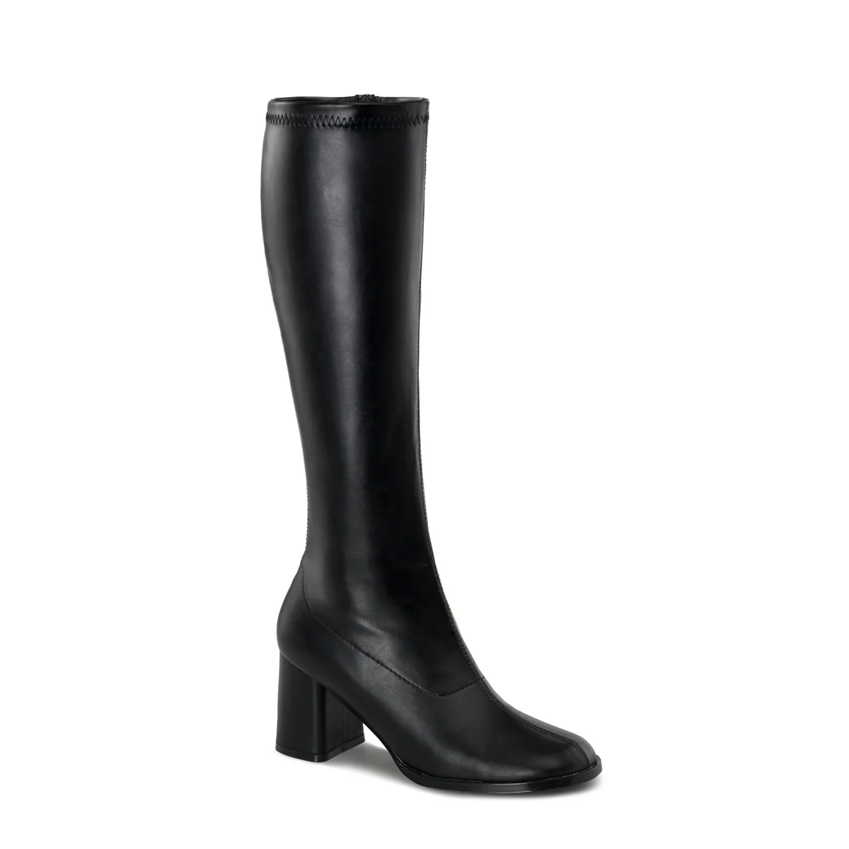 Black PU 3 Inch Abba Style Boots -  Funtasma GOGO-300 - Image 6
