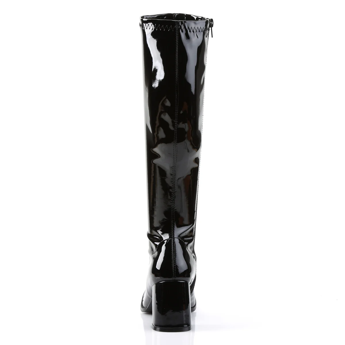 Black Patent 3 Inch Disco Boots - Funtasma GOGO-300 - Image 4